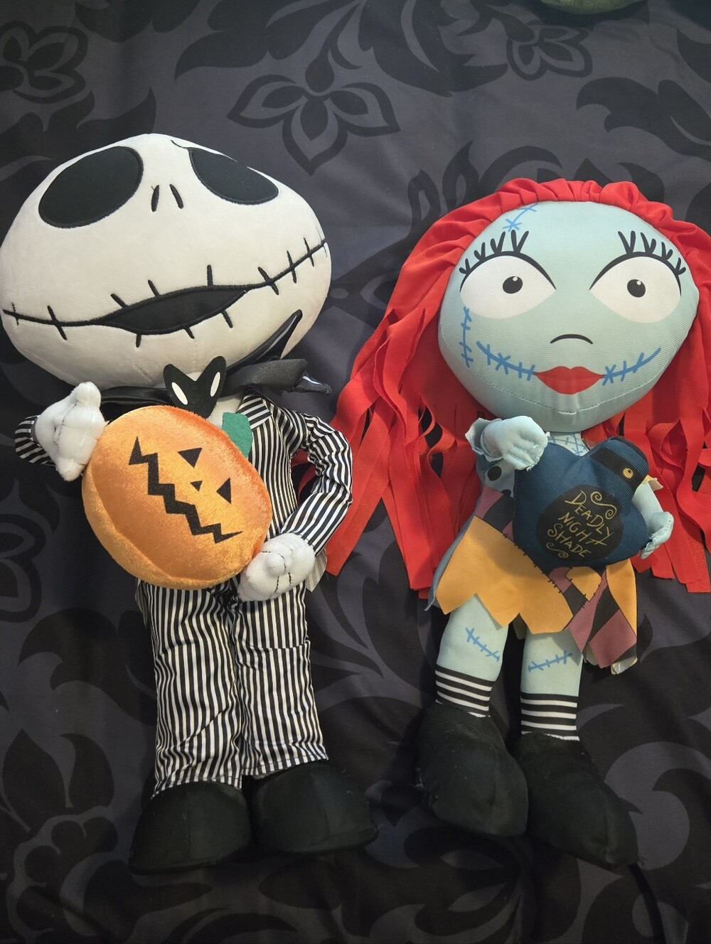 Nightmare Befor Christmas Jack and Sally Stand Up Plush